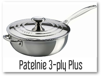 PATELNIE 3-PLY PLUS Z FRANCUSKIEGO LE CREUSET