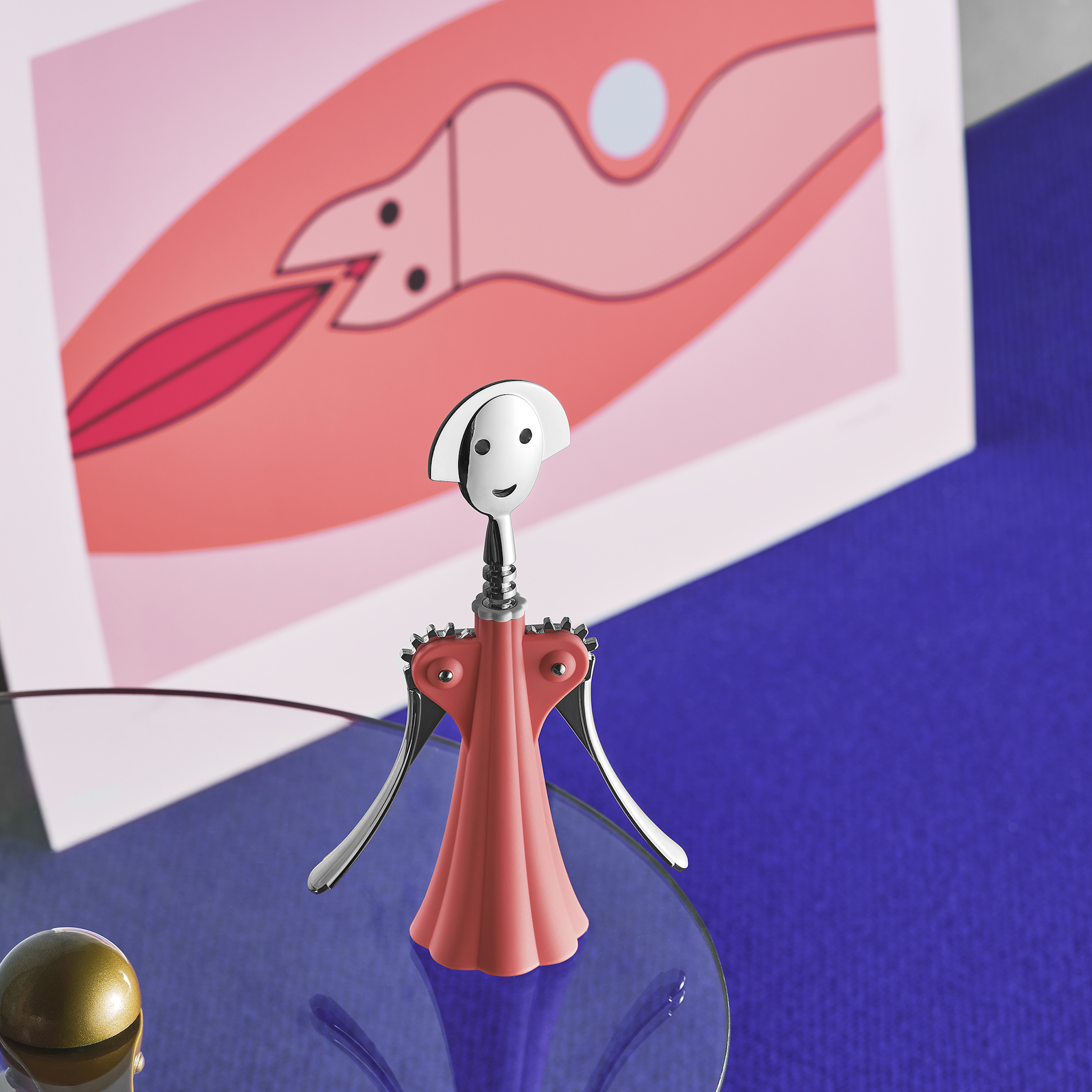 Korkociąg różowy ANNA G.